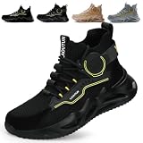 GUYISA PRO Steel Toe Cap Safety Trainers Mens Lightweight Work Trainers Men Breathable Steel Toe Cap Shoes Comfortable Puncture Proof Work Shoes Fashionable Construction Footwear