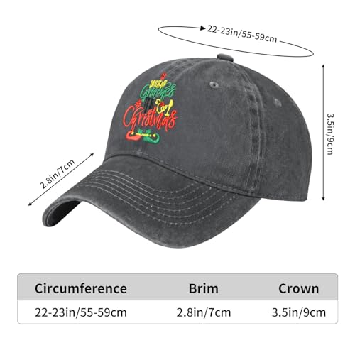 Image of Embroidered Baseball Cap for Women Men Vintage Adjustable Washed Distressed Denim Baseball Hat