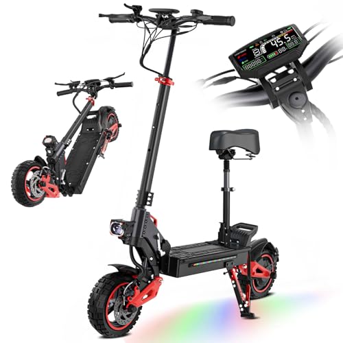 Image of Escooter 1600W Electric Scooter Adults - 31 mph & 29-34 Miles Long Range Fast Escooter with 10.5 inch Off-Road Tires, Dual Brake Full Suspension All-Terrain Electric Scooters for Teens Gifts