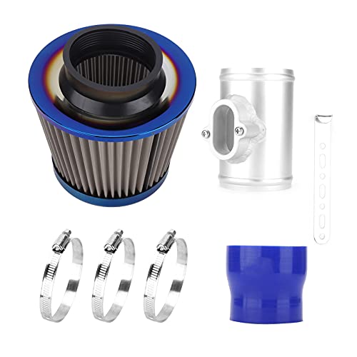 OVAQUIXI Air Filter Kit, Metal + Rubber Air Intake Filter Pipe Induction Kit Power Flow Hose System Replacement for Cruze 2009‑2015 1.6‑1.8L
