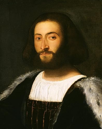 Portrait d'un homme par Tiziano Vecelli toile GerRit pour créer un salon élégant au style musée