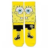 Borussia Dortmund BVB Sponge Bob Socken für Kinder gelb (02)