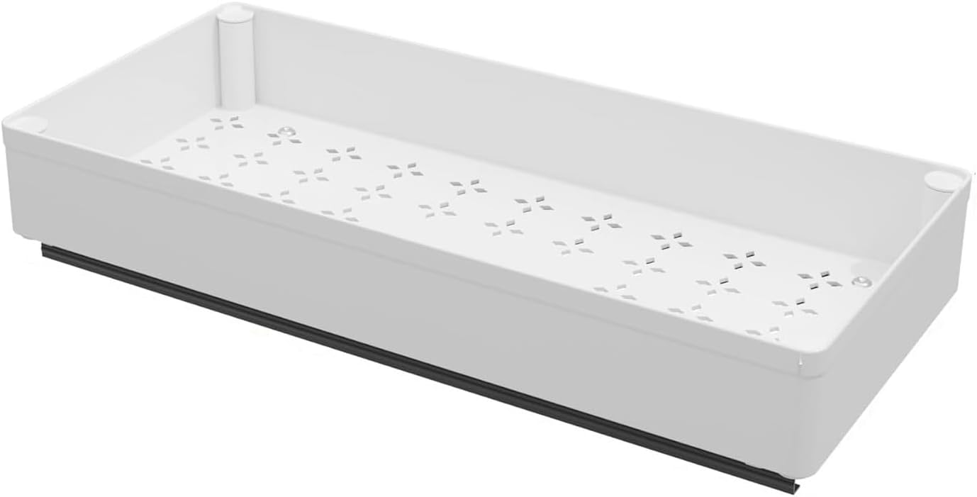 Pull Out Cabinet Organiser, Slide Out Drawers for Kitchen Cabinets, Pull Out Kitchen Storage Cupboard Organiser, Kitche Dra-wer Cupboard Storage Organizer Pullout Drawers,1 Pack, 18W x 40D x 5.5H cm