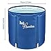 Schwänlein® Faltbare Badewanne Erwachsene 70x65cm Portable Klappbare Eisbad Badewanne Rund Tragbare Faltbar Bathtub für Kinder Mobile Badewanne für Sauna und Eisbad