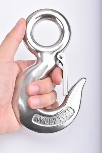 Alele Grab Hooks,2T Crane Scale,Slip Hooks,Stainless Steel Heavy Duty Lifting