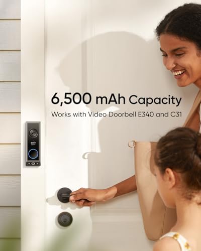 eufy Security Video Doorbell E340 Dual Cameras with Delivery Guard 2K Full HD Wireless Video Doorbell Camera, with S380 HomeBase,Rechargeable Battery Pack with USB-C,Colour Night Vision,6500 mAh Rech - Image 5