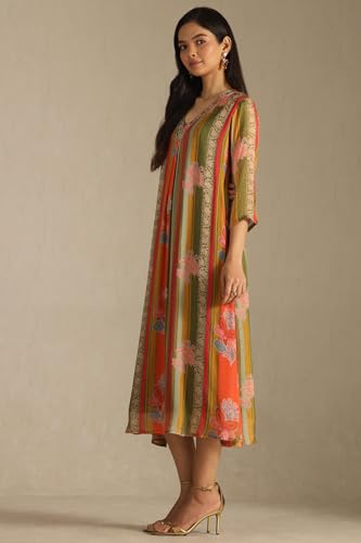 Robe chinoise Soch de haute qualité ornée de fleurs scintillantes