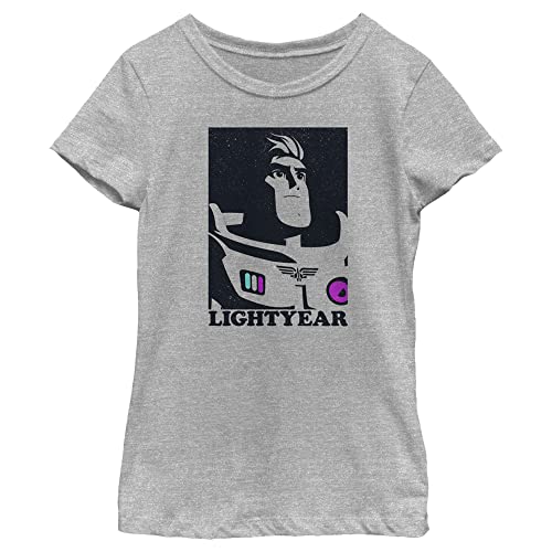 T-shirt Lightyear fille t-shirt Disney Pixar manches courtes contrasté