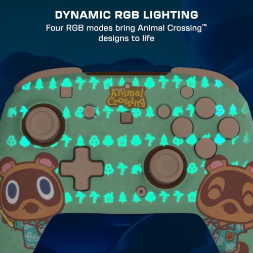 Image of Turtle Beach Rematch Wireless Controller: Animal Crossing Timmy & Tommy - Officially Licensed for Nintendo Switch 2, Nintendo Switch, TMR Thumbsticks, Customizable RGB, Rechargeable Battery