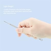 Vista 4 de ZIZZON Titanium Lancet Needle Acne Blackhead Remover Pimple Extractor Popper Tool