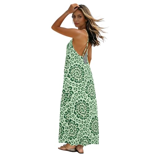 Robe longue à bretelles pour diverses occasions du quotidien d'été