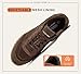 LUCKY STEP Women's Retro Walking Shoes Tennis Non Slip Platform Trainers Fashion Sneakers Work Shoes(Dark Brown,8)