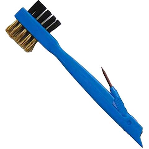 SPARES2GO 3-in-1 Oven Rack/Hob Gas Burner Cleaning & Scrubbing Brush Tool Cover