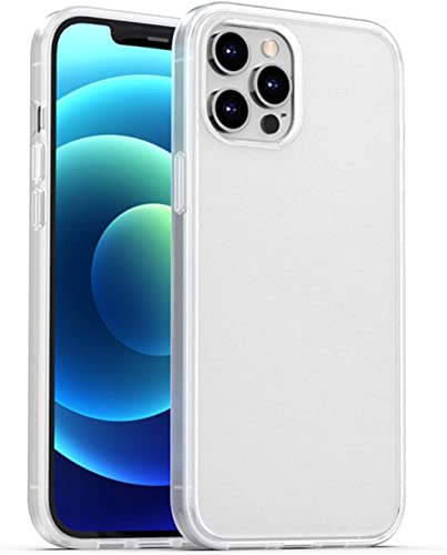 Coque iPhone 12 Pro Max givrée blanche au toucher mat soyeux et finition translucide