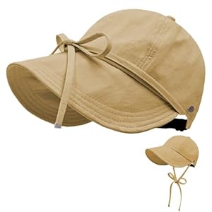 Womens Sun Hat Wide Brim UPF 50+ UV Protection Foldable Packable Sun Shield Hat for Women, Ponytail Outdoor Fishing Hat