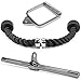 Yes4All Combo D Handle Cable Attachment, Rotating Straight Bar, and Tricep Rope/Tricep Pull Down Rope - Cable Bar for Strength Training