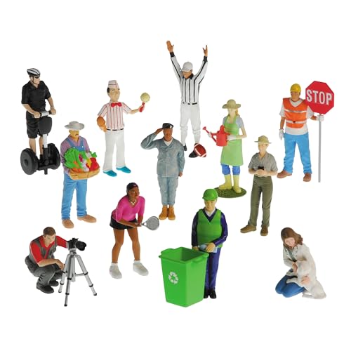 Set de 12 muñecos de profesiones para niños 3+ miniatura 1