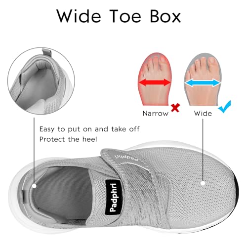 Diabetic Shoes for Men Extra Wide Width丨Walking Shoes for Elderly Foot Pain Relief Neuropathy丨Orthopedic Shoes for Swollen Feet Adjustable丨Zapatos para Diabéticos Hombre2