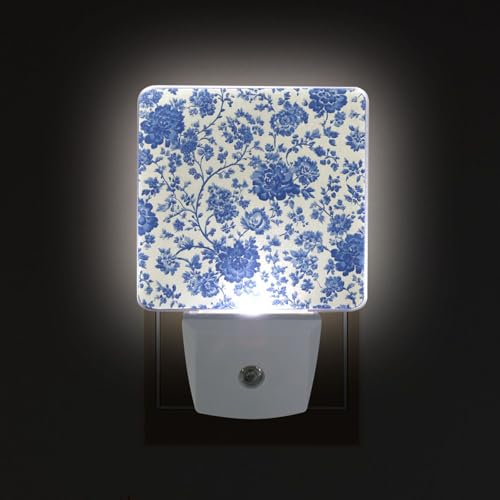 Lámpara de noche LED con sensor de luz azul miniatura 2