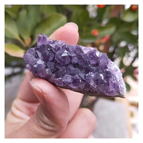 LUHCEAS Améthyste Brute Brésil Naturel Amethyste Crystal Crystal Crosstal Purple Quartz Dark Purple Pierre Chercher (Size : 70-80g)