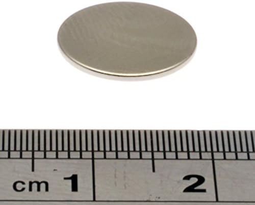 POWER MAGNET STORE 50 of 1/2" x 1/32" (13mm x 0.8mm) Very Thin Neodymium Magnets Strong Rare Earth Magnetic Disc Pull approx 0.5Kg Magic Trick
