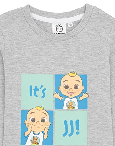 CoComelon Boys T-Shirt | Kids Grey Fun with JJ Top | Long Sleeve Tee Clothing Gift for Toddlers & Children3