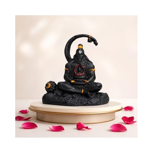 Image of VAMA Hanuman Idol with Shree Ram in Heart | Energized at Narsingh Hanuman Temple | Divine Protection, Strength, Courage & Devotion | Spiritual Idol for Home Temple & Office
