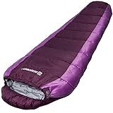 Bessport Saco de Dormir para Acampar para Adultos 3 Estaciones Saco de Dormir de Momia cálido y cómodo para Trekking Actividades al Aire Libre Senderismo