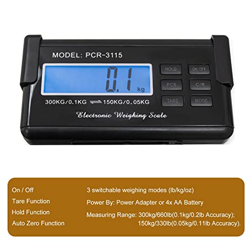 Báscula digital para mascotas hasta 660 lbs con plataforma acero inoxidable miniatura 5