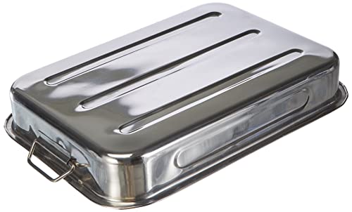 Rustidera Inox 43x31x7 cm Ibili 651840 con asas plegables para asar 3