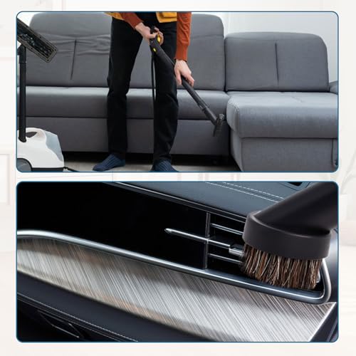 TUAKIMCE 6PCS Vacuum Cleaner Accessories Set Compatible with Henry Hoover Attachments Including 2 in 1 Nozzle/Flat Suction/PP Hair Brush/Sofa Brush/Round Horsehair Brush 35mm to 32mm Adapter - Image 6