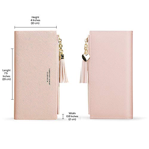 image for Valentoria Wallets for Women Leather Cell Phone Case Holster Bag Long 