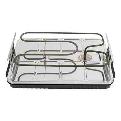 Elektrischer Tischgrill,1300W Elektrogrills mit 8x Backbleche Regelbarer Thermostat Antihaftbeschichtete Grillplatte 41.5x25.5x12.5cm – Bild 7