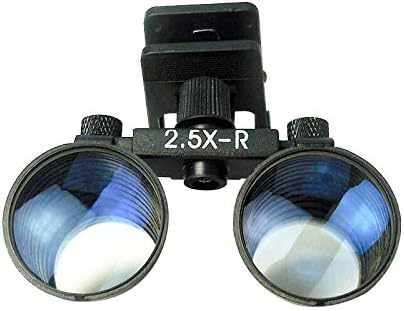 Clip on Surgical Loupes 2.5X 3.5X Binocular Eyeglasses Magnifying Glass (2.5X)