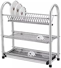 3-Tier Stainless Steel Dish Drying Rack – Practical Space Saving Design (70cm)