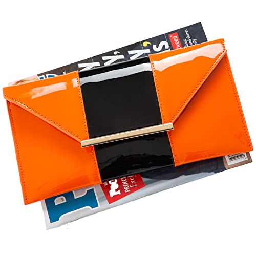 Image of JNB Faux Patent Leather Envelope Candy Clutch