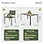 Aoxun 7-Piece Patio Table and Chairs Set for 6, All Weather Outdoor Dining Set with 6 Textilene Chairs and 1 Rectangular Metal Table, Patio Dining Sets for Backyard, Garden and Poolside, Brown