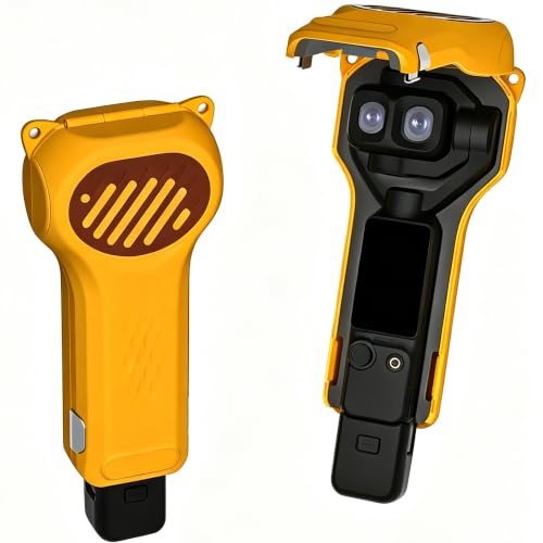 DJI Osmo Pocket 4P �p �P�[�X PC�ی�J�o�[ �S���ʂ���ی� �_��ƃf�B�X�v���C �h�o�Ϗ��������h�~�t���b�v�g�b�v�ی�J�o�[ (Orange)