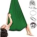 Amaca per altalena per bambini, con gancio girevole a 360° per ADHD, autismo, Asperger, integrazione sensoriale per bambini, yoga, interni ed esterni, patio, 1,5 m (verde profondo)