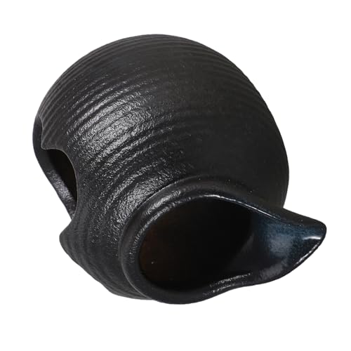 BAZEITFLOW Jarra de Cerámica para Fuente de Mesa con Flujo de Agua Accesorio Decorativo para Acuarios Estanques y Interiores para Jardín y Decoración