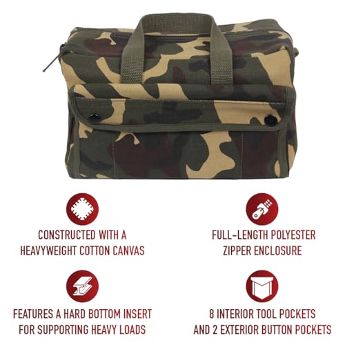 Rothco Mechanic's Tool Bag - Heavy-Duty Organization for Gear and Equipment, Woodland Camo by Rothco - Image 7