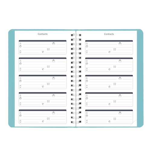 Blueline® Essential Academic Daily/Monthly Planner, August 2026 to July 2027, Twin-Wire Binding, Soft Vicuana Cover, 8" x 5", Blue (CA201F.02) by BLUELINE - Image 8