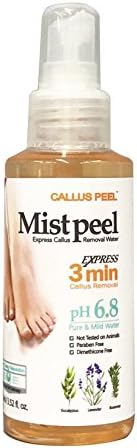 Peeling Mist Callus Peel Spray Simple Easy Moisturizing Low pH Callus Removal Feet Health Care Treatment With Micro Water Urea Essential Oils 3.38 OZ