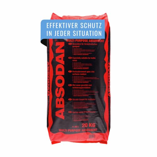 DENSORB Universalbindemittel Absodan Plus, ölbindemittel, Granulat für die Aufnahme aller Arten von Flüssigkeiten, Ölbinder Typ III R, 20 kg