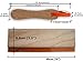 INTBUYING Screen Printing Squeegee Ink Squeegee Wooden Oiliness Scraper 75 Durometer 18inches Long 4 inches Wide with Rubber Blade and Wooden Handle