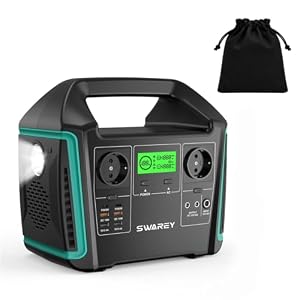 SWAREY Powerstation S1000, 725Wh Solargenerator, 2x 1000W(1500W Spitze) AC