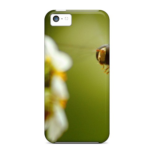 5c Scratch-proof Protection Case Cover For Iphone Hot Bee On Flower Phone Case