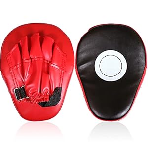 Boxing Pads Curved Focus Punching Mitts Training Hand Target Pads Gloves Training Focus Pads for Kickboxing, Karate, Muay Thai Kick, Sparring, Dojo, Martial Arts Punch Mitts for Kids, Men, Women