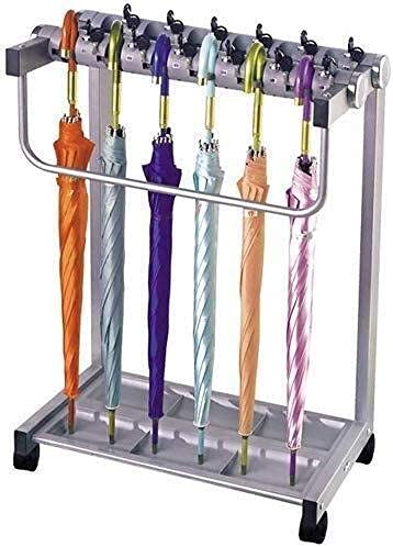 Support Parapluie Métal M2 sur Roues : Solution Anti-Chute pour Bâtons de Marche