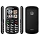 myPhone Halo 2 Mobiltelefon Senioren-Handy mit Ladestation ohne Vertrag 2.2 Zoll großes Display Großtastenhandy, Farbdisplay, Notruftaste, Taschenlampe, Bluetooth, großer Akku 900mAh, Kamera - Schwarz
